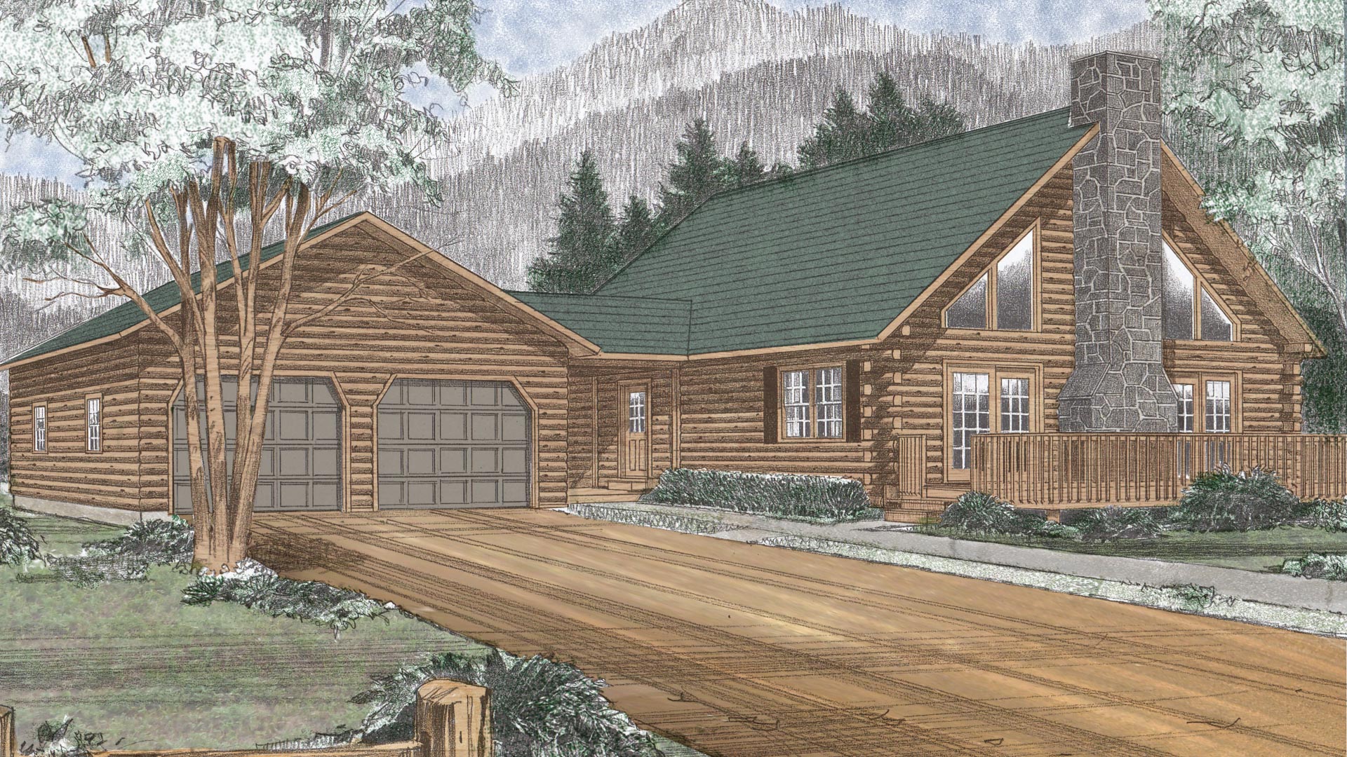 The Crestmont Northeastern Log Homes